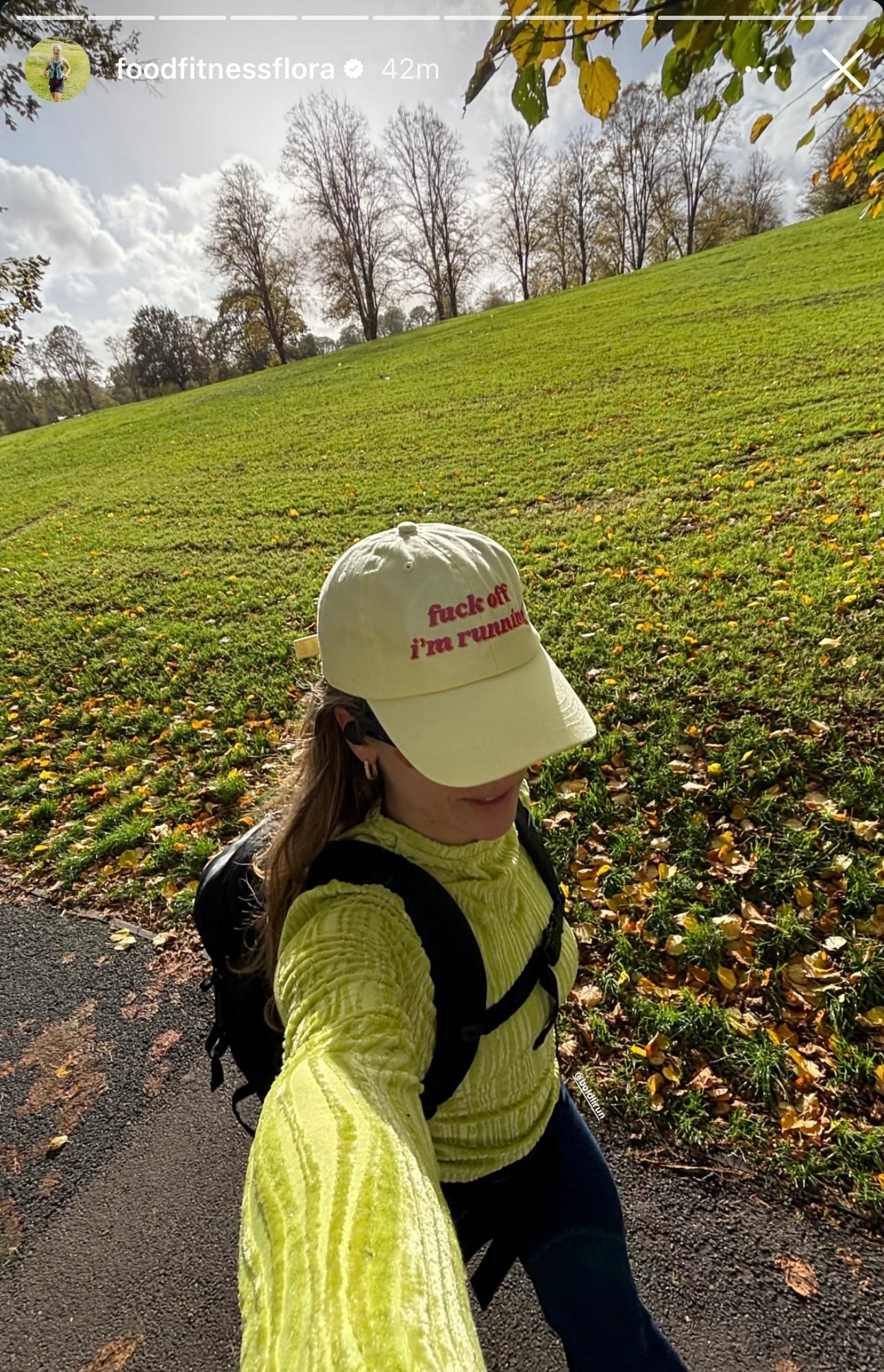 BOLDLI “fuck off, i’m running” Baseball Hat