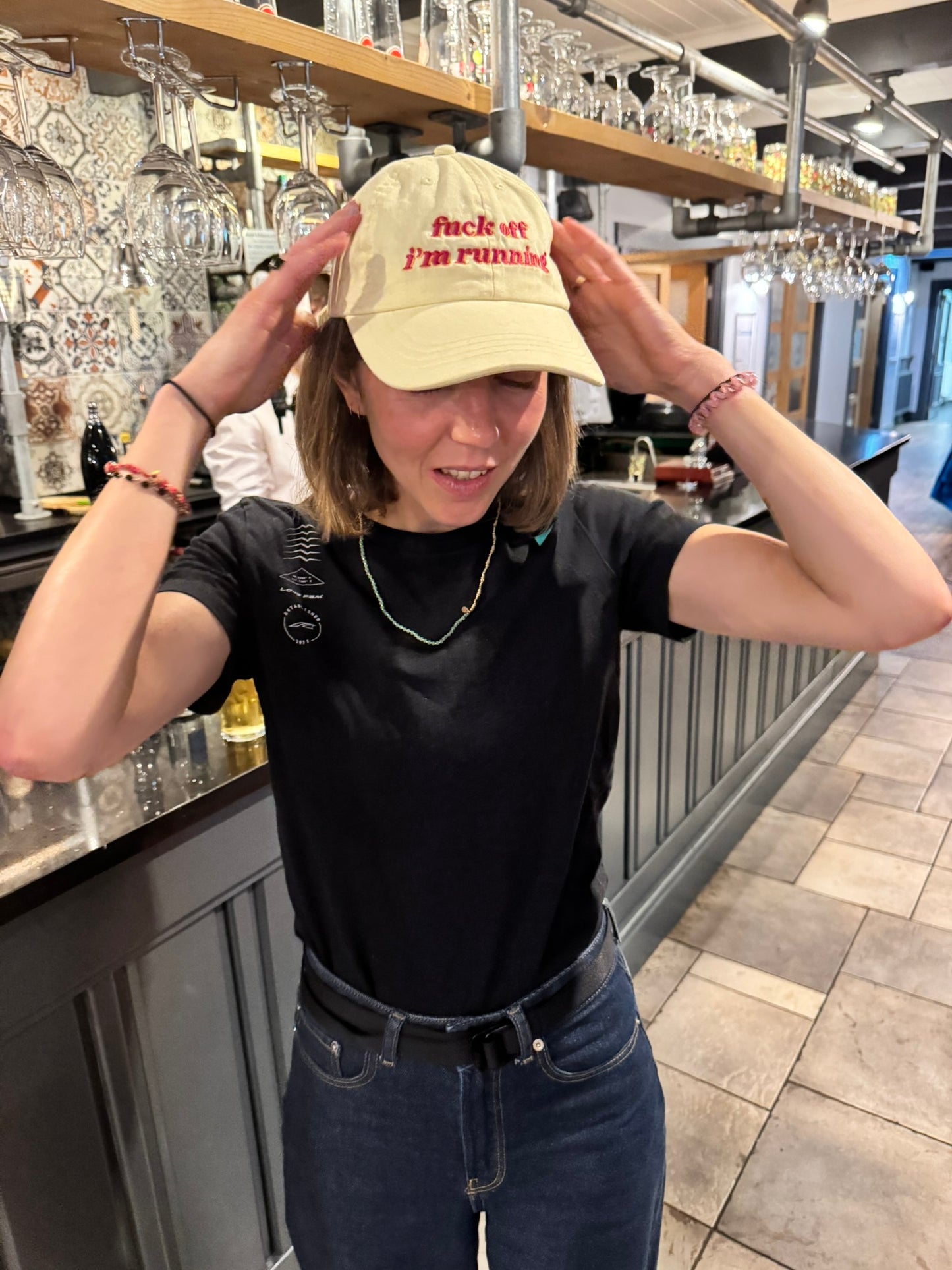 BOLDLI “fuck off, i’m running” Baseball Hat